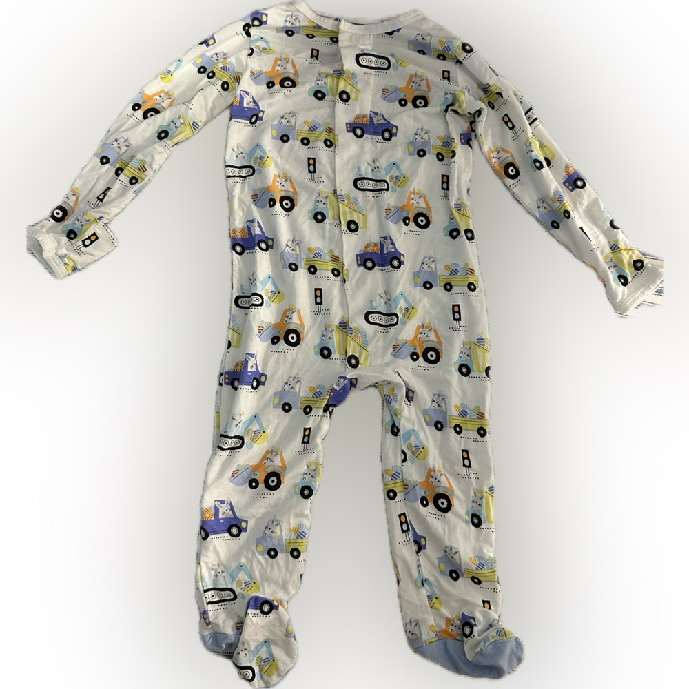 Magnetic Me Colorful Trucks with Bunnies Onesie - 6 to 9 months